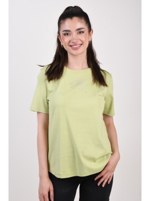 Women T-shirt Sunday 6128 Light Green